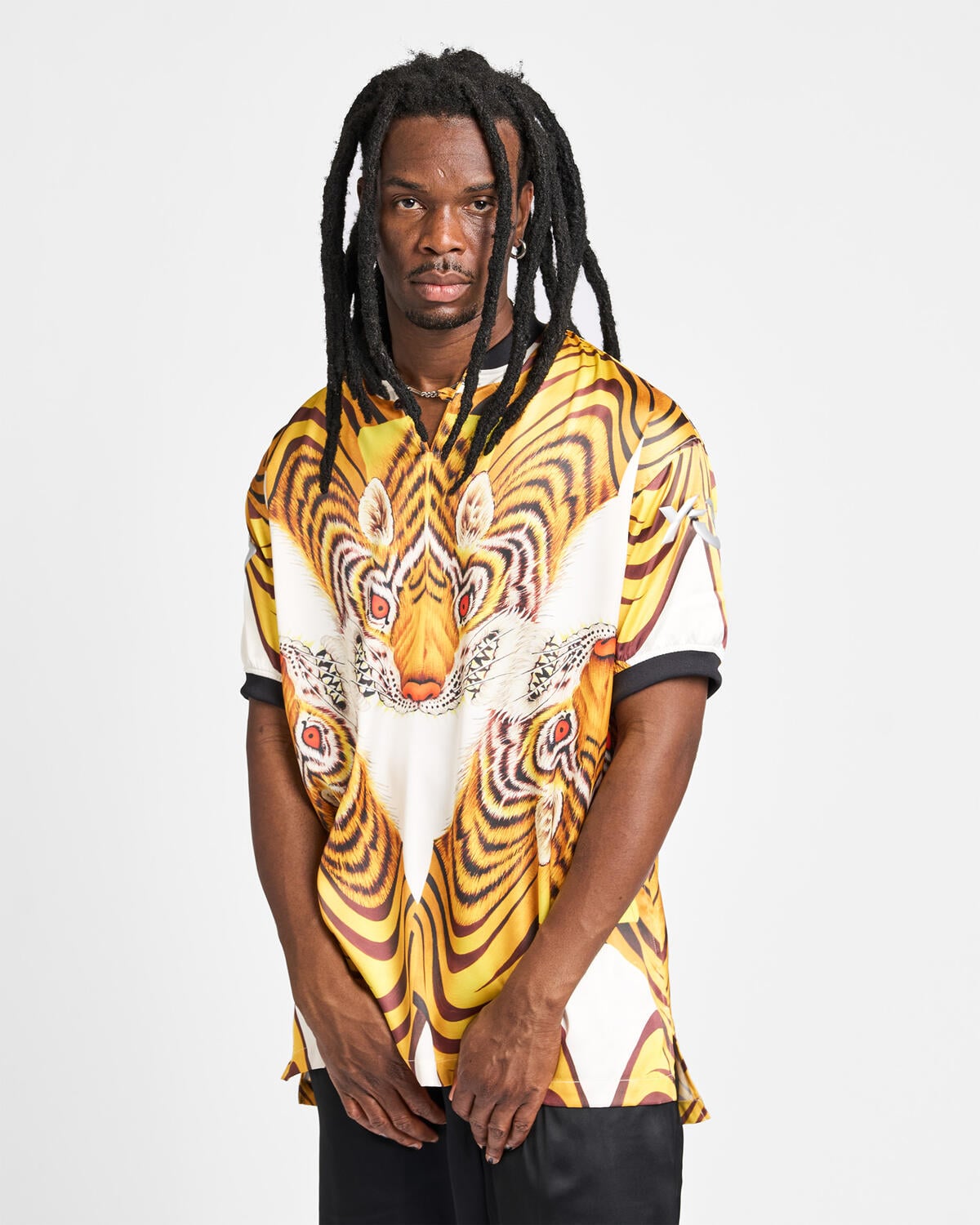 Y-3 SATIN GRAPHIC JERSEY 'Tiger' | KX3809 | AFEW STORE